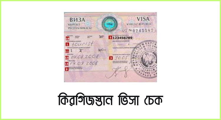 কিরগিজস্তান ভিসা চেক