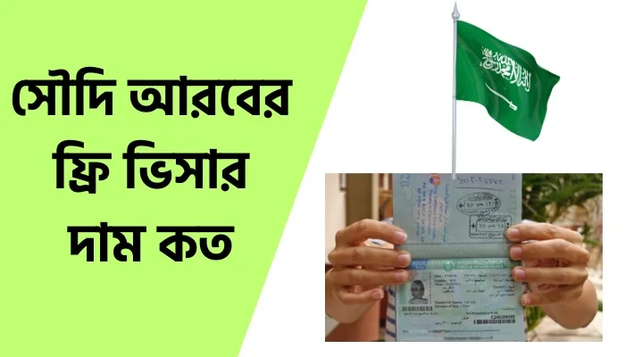 সৌদি আরবের ফ্রি ভিসার দাম কত